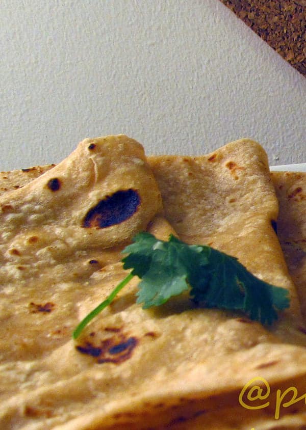 Roti/Chapathi is the basic food for North India. But in later times, it became the common food for the rest of India too.