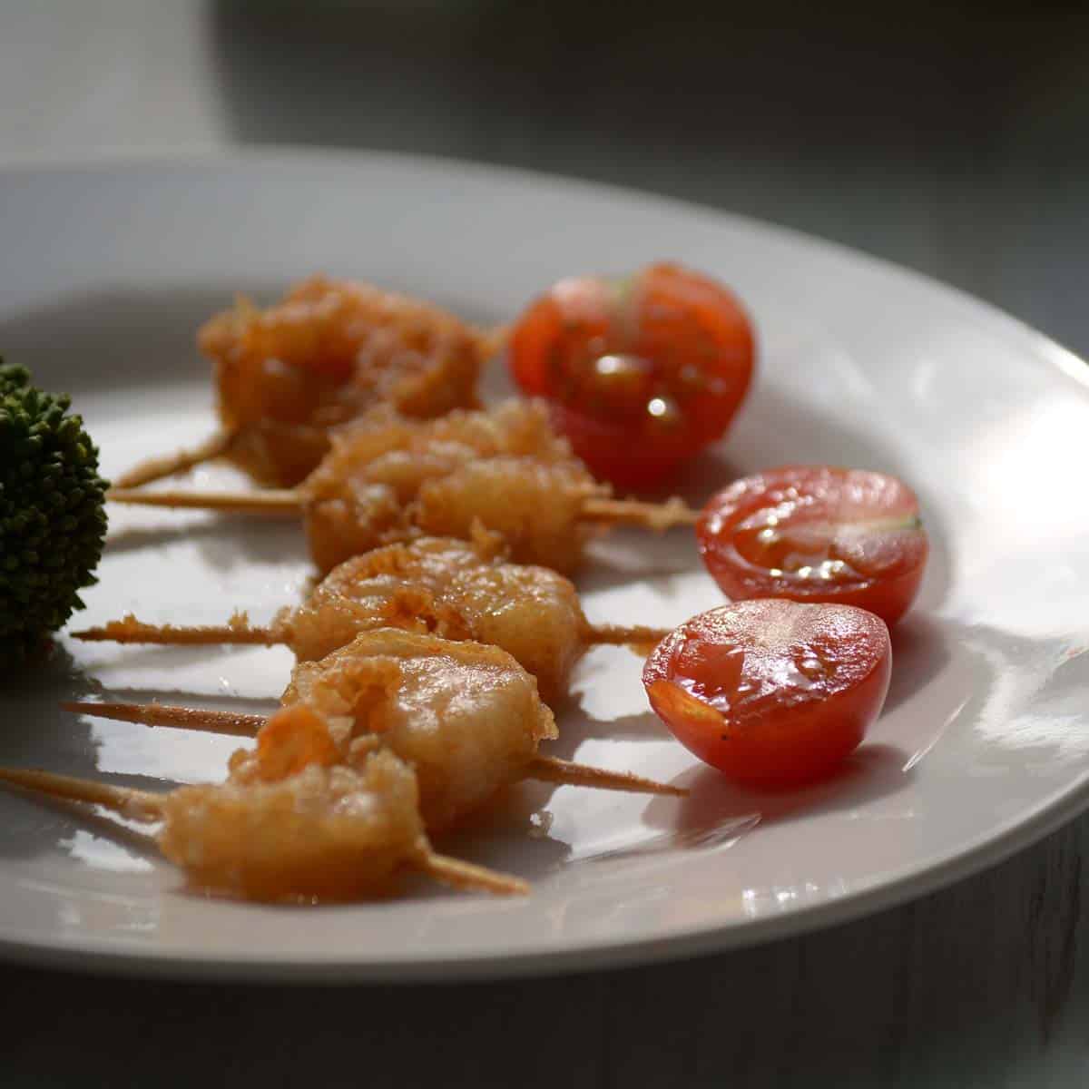 Shrimp Appetizer on toothpick Easy Party Food