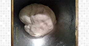 dough making for soft pretzel.