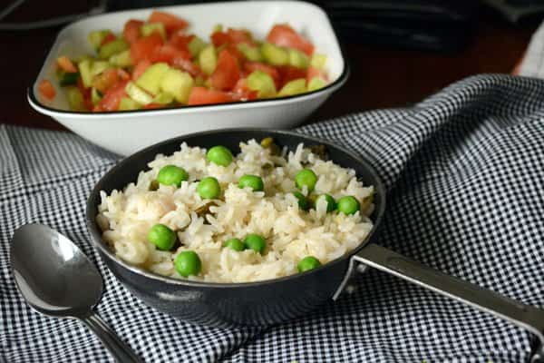 Green Peas Pulao-A Perfect Lunch Box Recipe