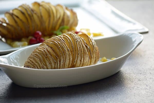 Hasselback potato recipe-Baked