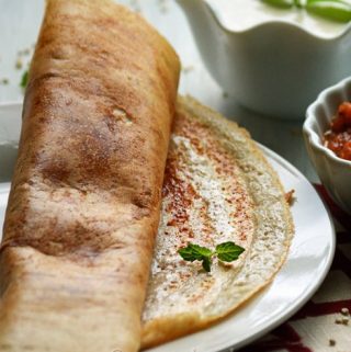 Quinoa Dosa Recipe, super food because of its high protein content customized to South Indian breakfast style