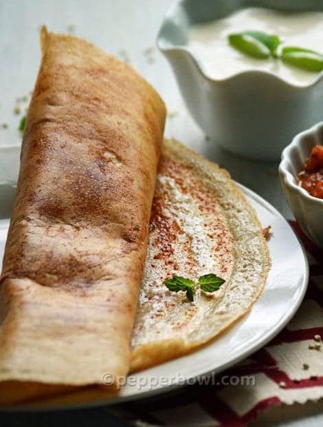 Quinoa Dosa Recipe, super food because of its high protein content customized to South Indian breakfast style