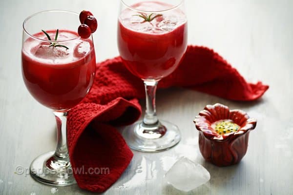 Fresh Homemade Cranberry Juice Recipe