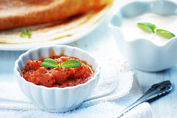 Instant Tomato Chutney-a fantastic pair with Dosa n Idly