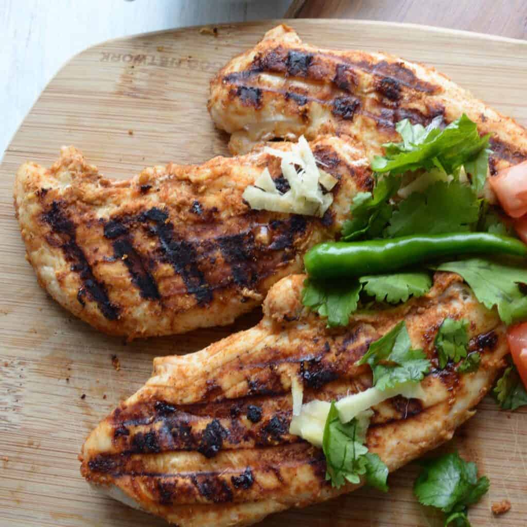 Cedar Grilled Lemon Chicken Pepper Bowl