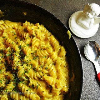 Rich Creamy Buttermilk Rotini Pasta-an easy dinner recipe