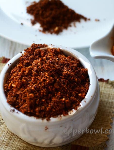 Pickle Powder-South Indian Style, hot and spicy for delicious pickles.