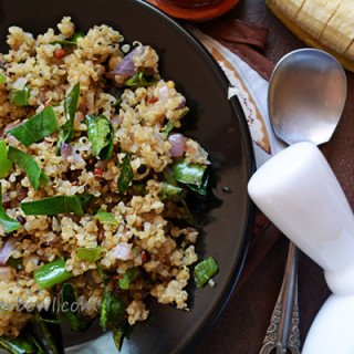 Quinoa Upma-healthy vegetarian breakfast