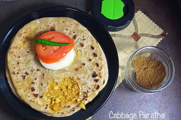 Easy Cabbage Paratha Recipe
