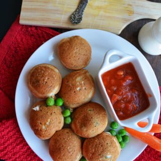 Pancake Paniyaram-Pancake Balls with Vegetables