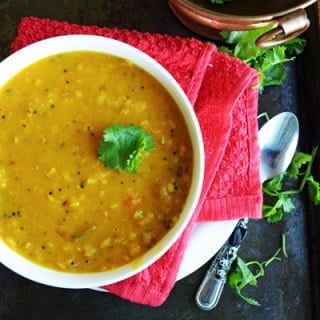 Tomato Pappu-Andhra style Lentils with Tomato