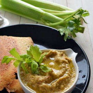 celery chutney recipe-healthy breakfast side dish