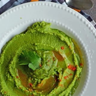Coriander Jalapeno Hummus / A Chenna Dal Recipe