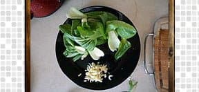 Bok Choy Fried Rice steps and procedures