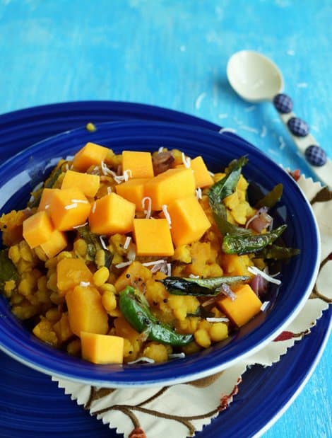 Butternut Squash Kootu-South Indian Fusion Recipe