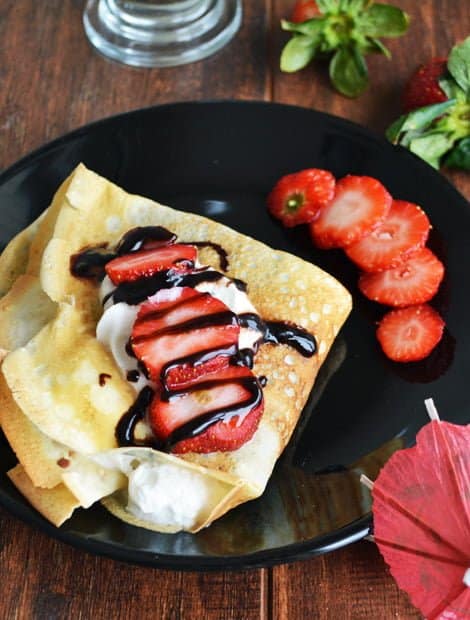 French Crepe Recipe with 5 simple steps