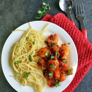 Super Spicy Sriracha Garlic Shrimp