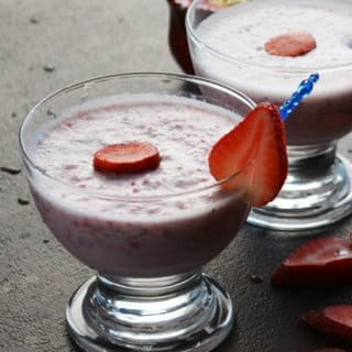 Strawberry Milk Shake Recipe, kids friendly