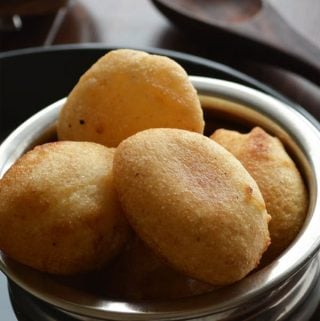 Rava paniyaram, Indian tea time snack or evening snack made in quick 30 minutes. Tastes delicious and easy to make.