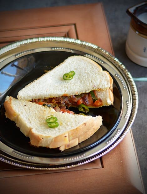 BAKERY STYLE MASALA BREAD SANDWICH RECIPE