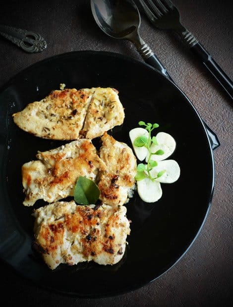 Pan fried Garlic Chicken Recipe