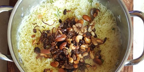 kahsmiri pulao is ready
