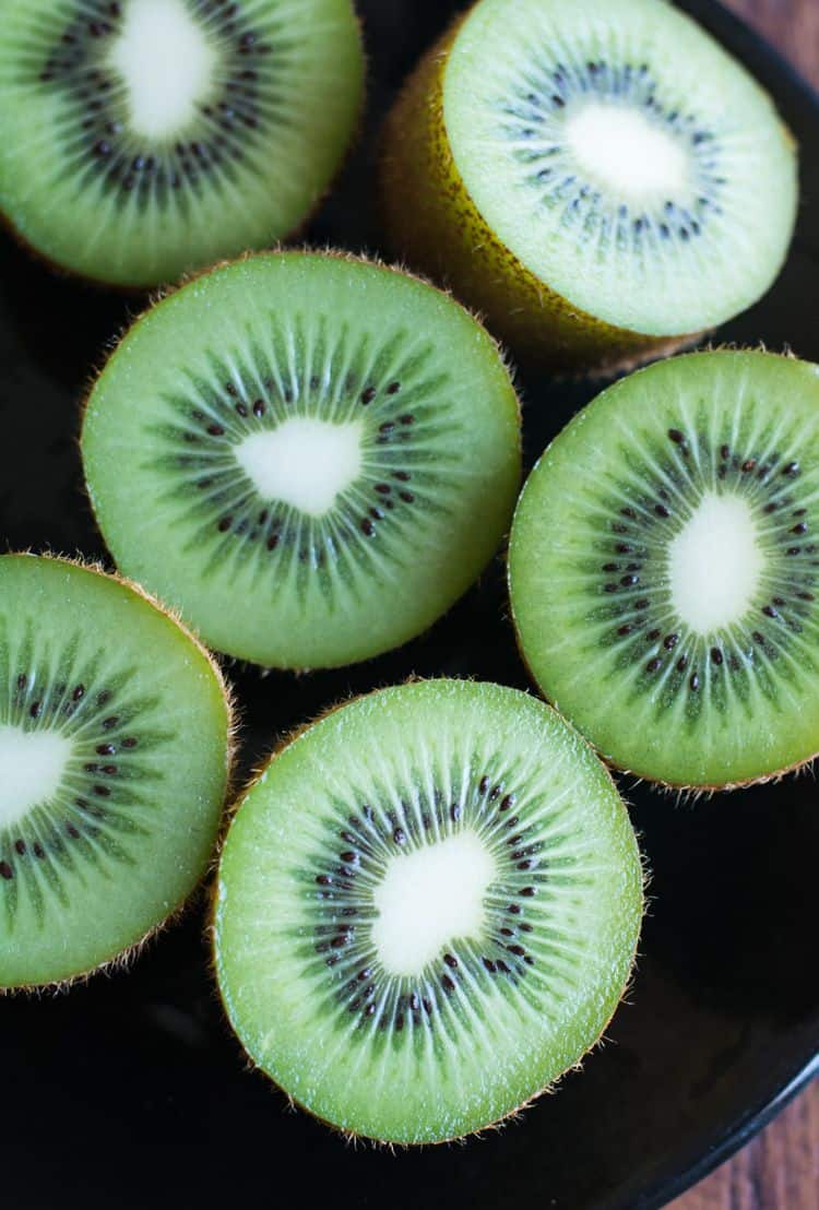 Kiwi fruit cross section