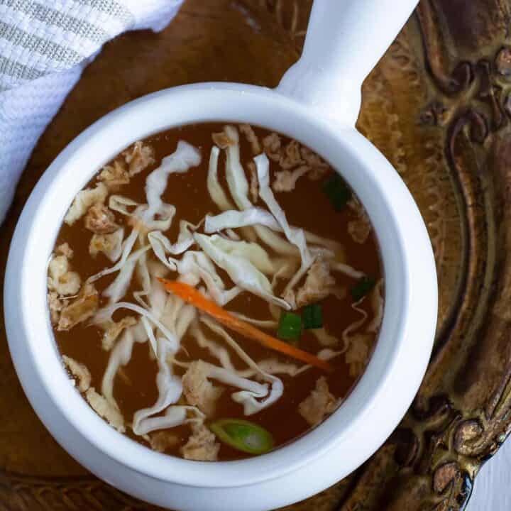 spicy hibachi soup ready to serve