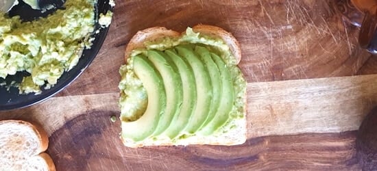 Arrange slices of avocado to look more appetitive