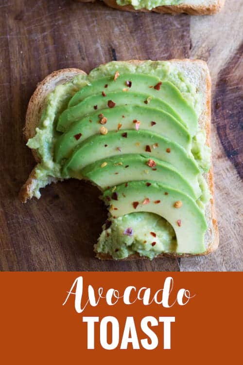 Avocado Toast for Breakfast, is vegan and healthy. Learn how to make this simple, low carb recipe with smashed avocados and lime. Seasoning with chili flakes makes it spicy. Add sprouts and spinach to serve the entire family.