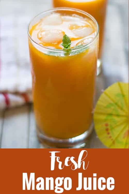 Best Mango Juice recipe, a healthy homemade drink made with fresh locally available fruits. Perfect for the whole family to enjoy the summer in tropical way.