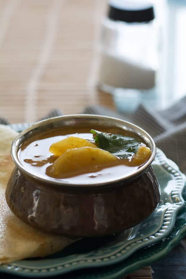The taste and the flavors and the Mullangi sambar is excellent. Once you make it, you will fell in love this its taste. And you will be tempted to make it again and again.