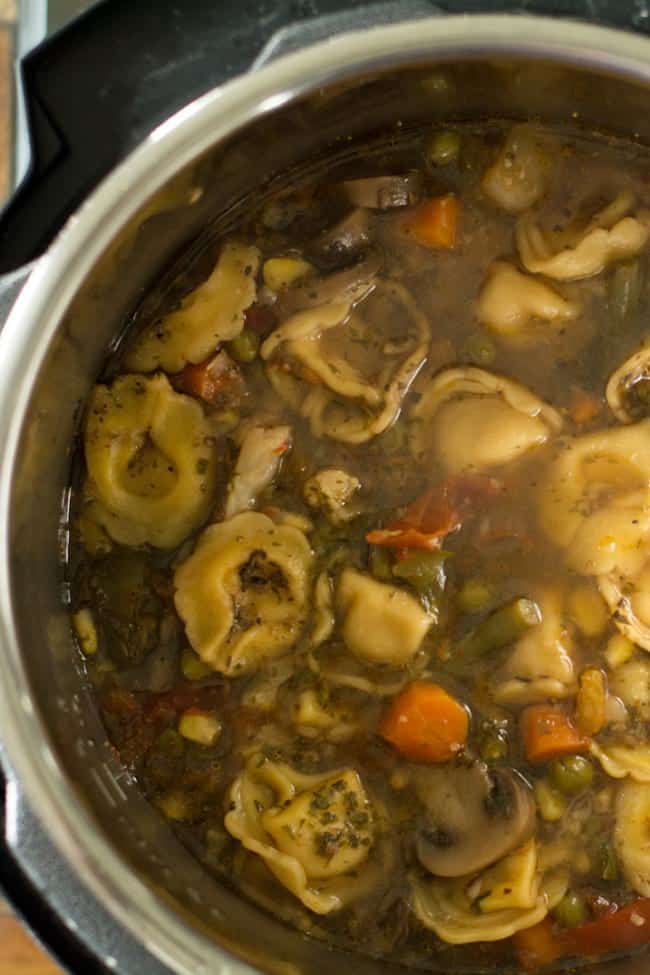 you may store the leftover vegetable tortellini soup in the refrigerator in an airtight container. I would not advise to store in the refrigerator for more than a day. Since we have added all the fresh vegetables in here.