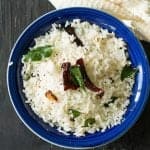 Indian Coconut Rice Recipe is simple and straightforward which takes less than 5 minutes to make effortlessly. A best satisfying food for busy days or weeknight dinners which is gluten free, dairy free, vegan and vegetarian recipe. 