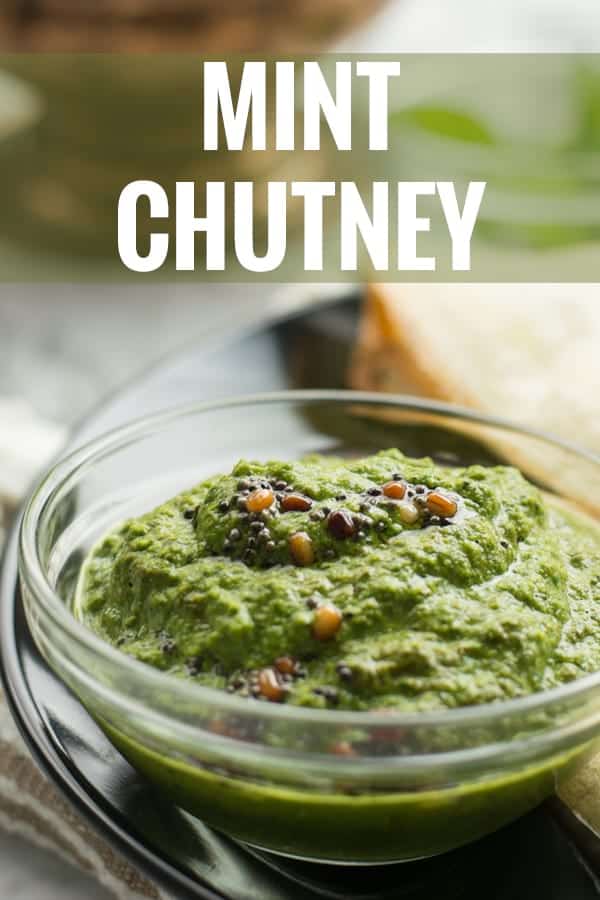 Mint chutney-Indian style recipe made with mint, cilantro, and coconut. An easy vgan dish great for dosa, for biryani, for tantoori chicken. Learn how to make this creamy, delicious side dish effortlessly.