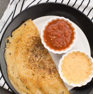 wheat flour dosa, easy south indian breakfast recipe made under 30 minutes. Made with whole wheat flour, peppercorn and cumin seeds.
