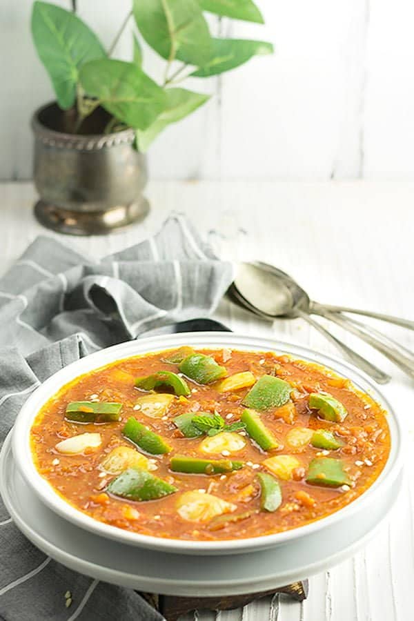 this capsicum curry to the authentic restaurant-style dish and additionally, you can master almost all the Indian recipes.