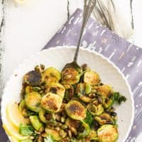 Indian Brussel sprouts recipe is a convenient recipe for party or potluck. Made with sunflower seeds and Indian spice powder. Very easy to put it together in a few minutes.