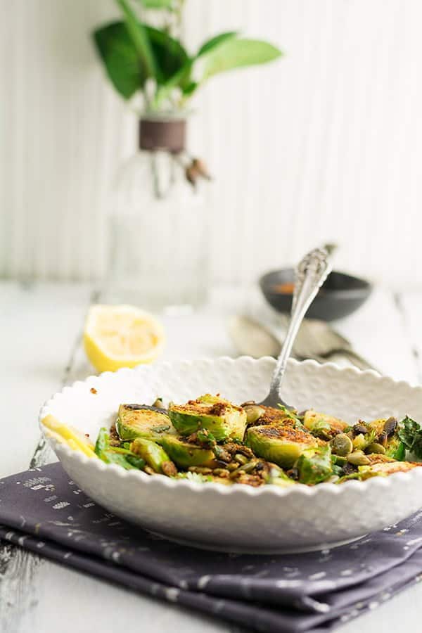 Indian Brussel sprouts recipe is a convenient recipe for a party, potluck or for a trip. Very easy to put it together in barely in a few minutes. Another advantage is it just requires a beginner level expertise in cooking. 