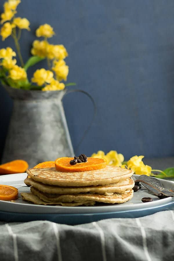 the pancake and coffee together, this wholewheat coffee pancake recipe that stole our hearts and hopes yours as well. A super fancy morning dish that transformed from the classic pancake recipe. Yet another failproof recipe for making a delicious and easy pancake in the skillet with the goodness wholewheat flour and egg.