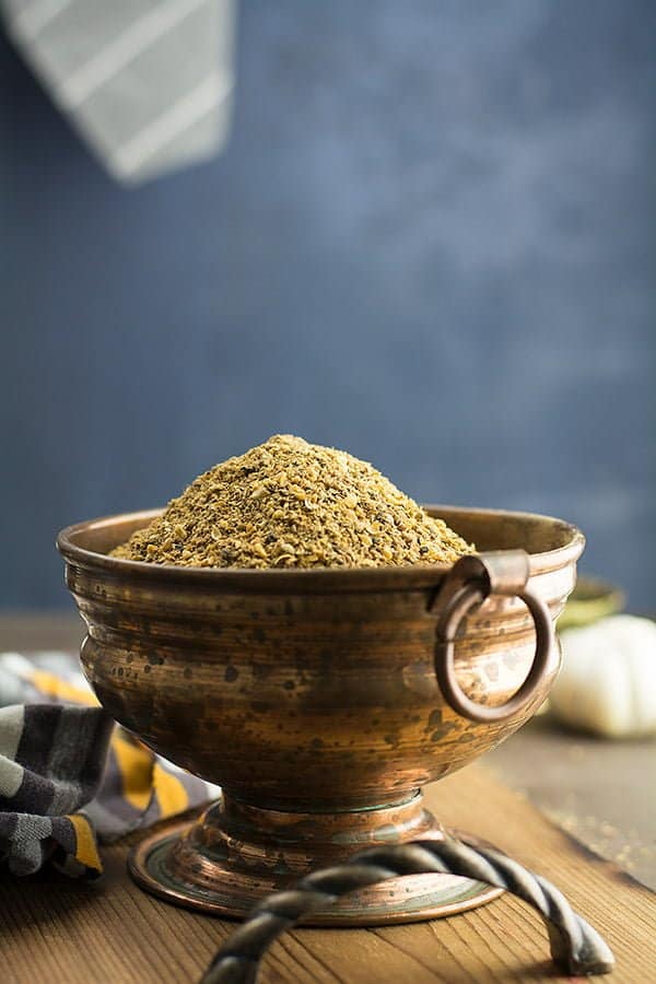 Rasam powder recipe is the key ingredient for making an authentic South Indian Rasam. Very aromatic, hot and tastes delicious. This spice mix is made with black pepper, cumin seeds, coriander seeds, and Toor dal(split pigeon pea). 