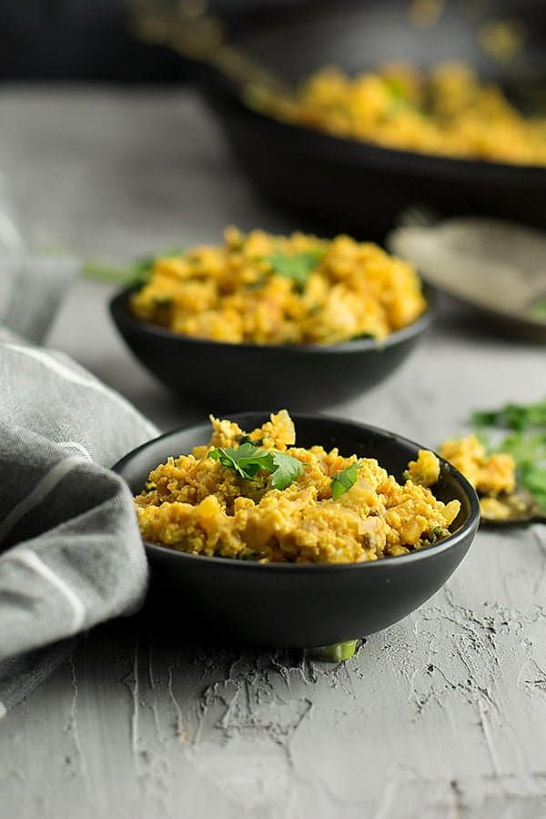 This spicy egg bhurji is the exotic way of presenting the regular scrambled eggs with bold spices and strong flavors. 