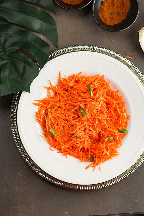 Indian Carrot Salad - Pepper Bowl