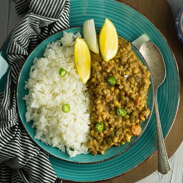 Mung bean curry is an Indian style curry and with the ingredients that are easily available. Very flavourful side dish best to serve with rice or naan.