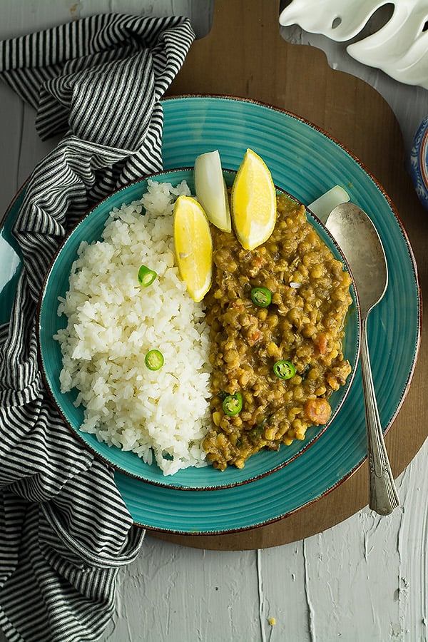 Mung bean curry is an Indian style curry and with the ingredients that are easily available. Very flavourful side dish best to serve with rice or naan.