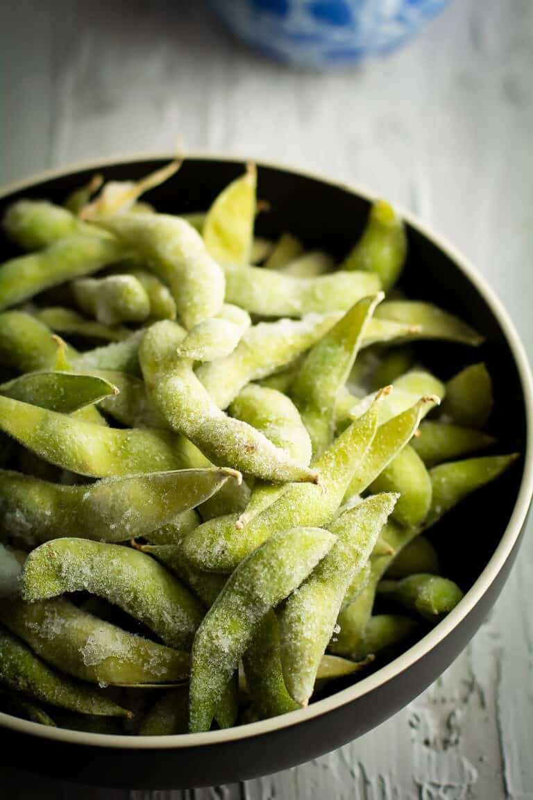 Spicy Garlic Edamame