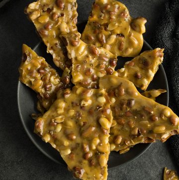 Jalapeno peanut brittle is a spicy twist to the classic snack. Light, crispy, loaded with peanuts with a hint of heat and with mild jalapeno flavors.