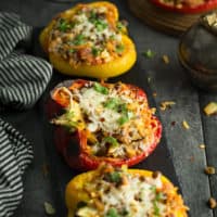This Lentil stuffed peppers recipe is extremely flexible, filling dish. Loaded with rice, lentil, and vegetables make it a wholesome meal. A freezer-friendly recipe, make ahead of time and enjoy your meal effortlessly.