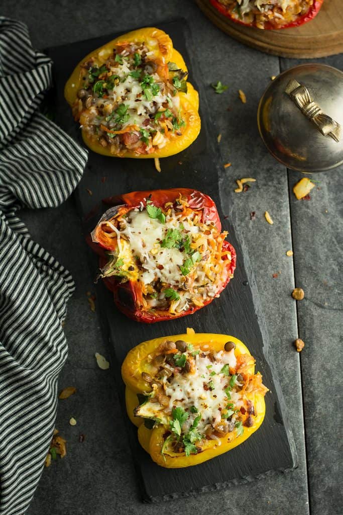 Lentil Stuffed Peppers